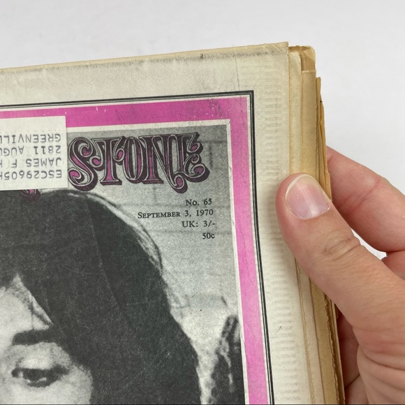 Vintage Rolling Stone Magazine Mick Jagger September 3, 1970 Music Art History - Picture 3 of 4